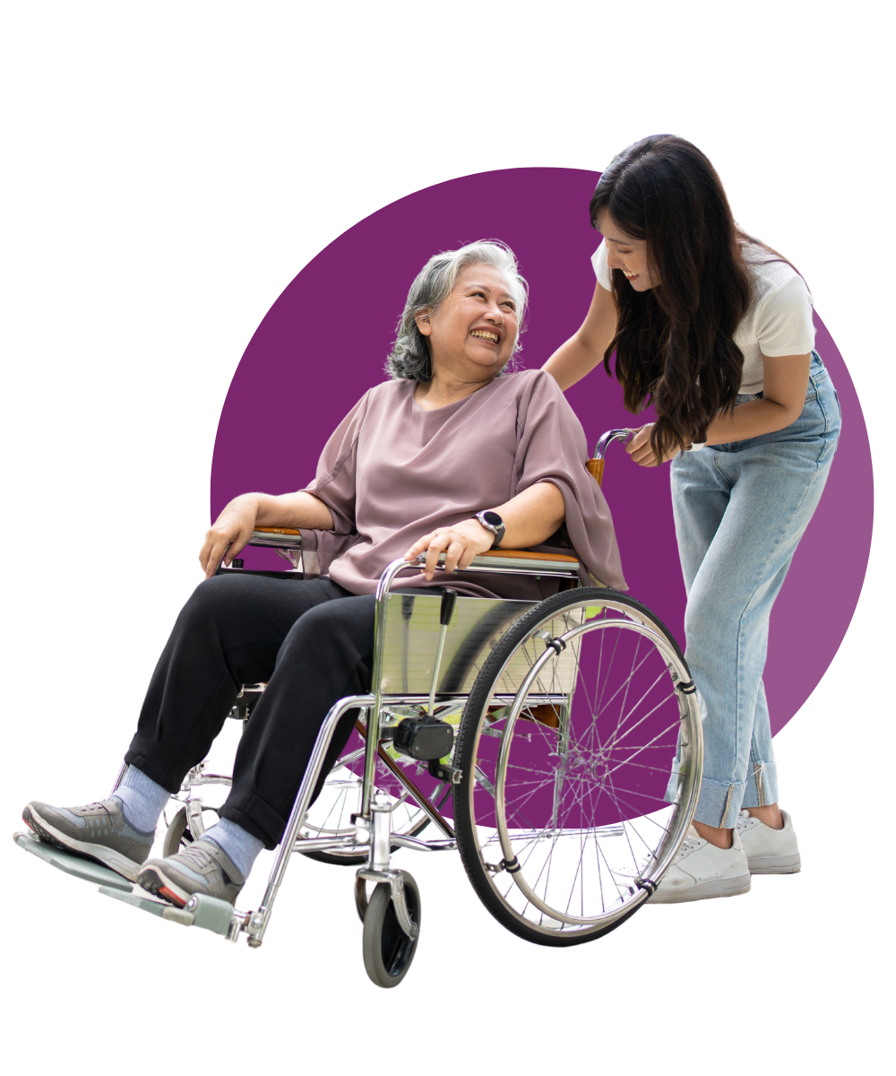 traycee woman in wheelchair